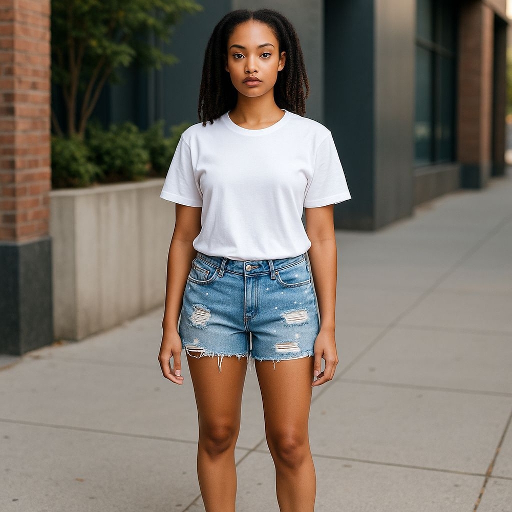 PINK VICTORIA SECRET JEAN SHORT
